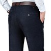 秋冬季男士休闲长裤子中年宽松弹力直筒商务西裤男装 商品缩略图4