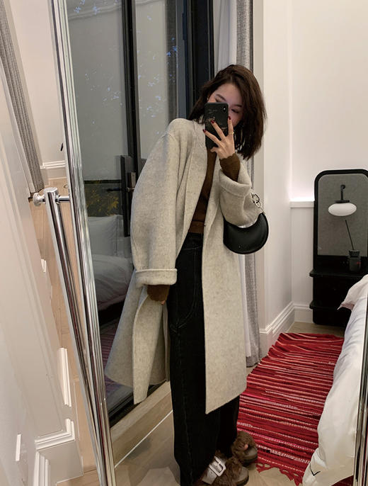 <曾小咸推荐> 抓绒两色阔腿裤   商品图4