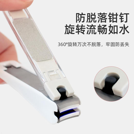 贝印防飞溅指甲剪KE-0042  锋利不锈钢指甲刀指甲钳 商品图3