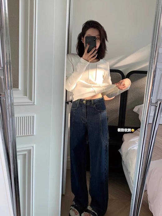 <曾小咸推荐> 抓绒两色阔腿裤   商品图6