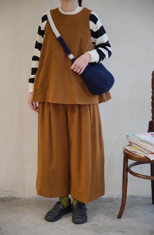 （4折）Atelier d'antan白色焦糖色上衣 商品图1