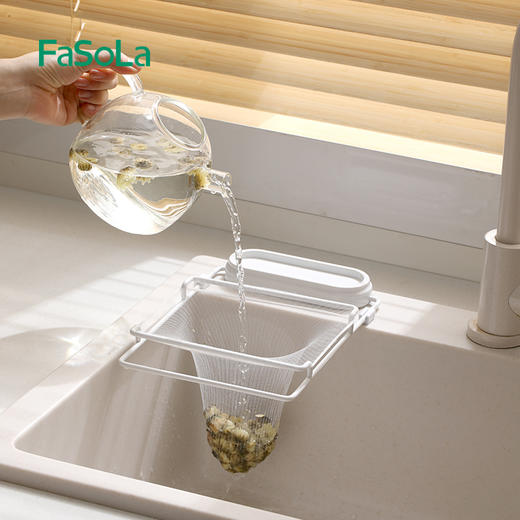 FaSoLa厨房水槽过滤网沥水架一次性剩菜剩饭网兜厨余垃圾洗碗盆水池漏网 商品图4