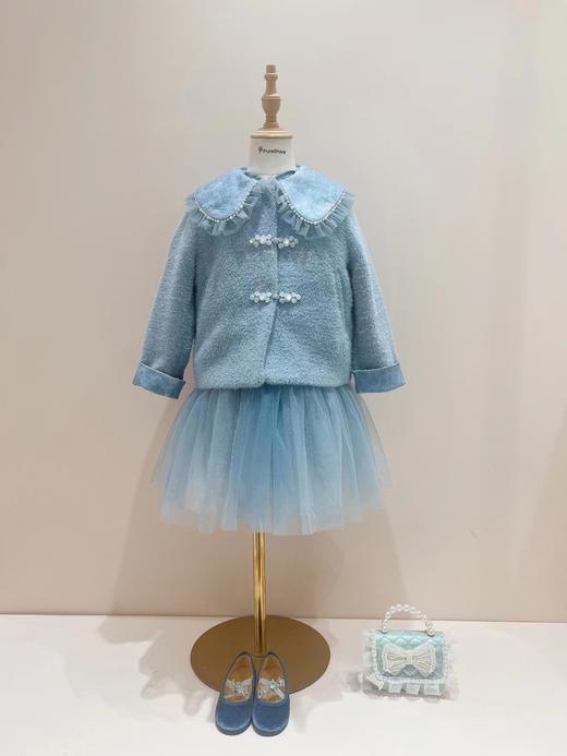 蓝色盘扣呢子外套（仅外套哦） 商品图2