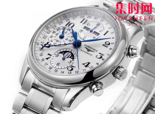 【小号40mm】浪琴 Longines 名匠月相系列 名匠八针月相 男士多功能机械腕表 商品图5