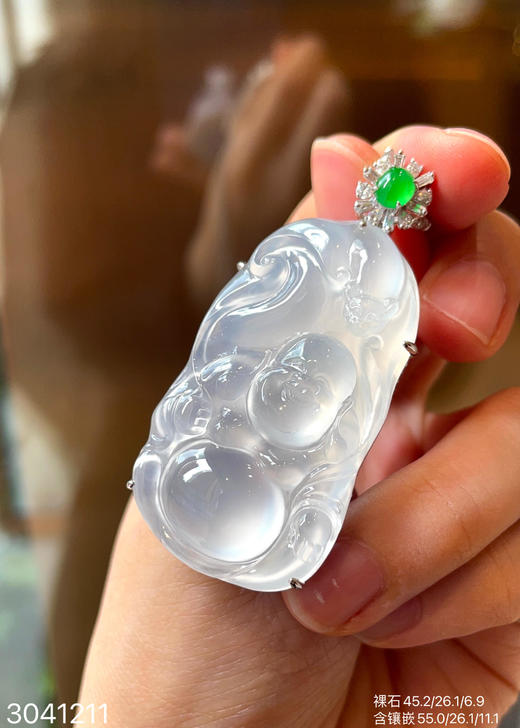 玻璃种佛公吊坠    79999【3041211】 商品图6