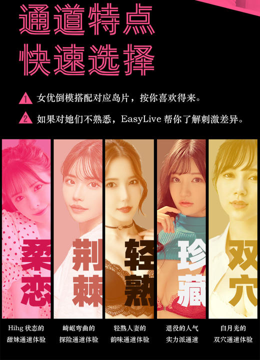 EasyLiveNO4超星の秘密-高桥/桥本/波多/深田/凉森女优倒模仿真纯阴复刻名器·私密发货 商品图1