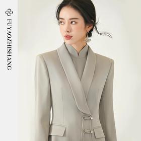 扶摇 气质国风西装外套新中式盘扣设计高端职业套装女高级感