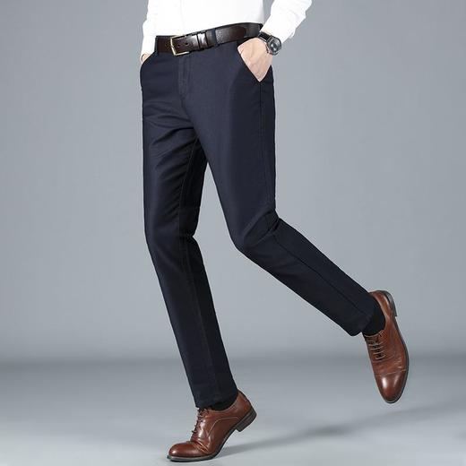 秋冬季男士男士休闲长裤中年宽松莫代尔商务西裤男装 商品图2