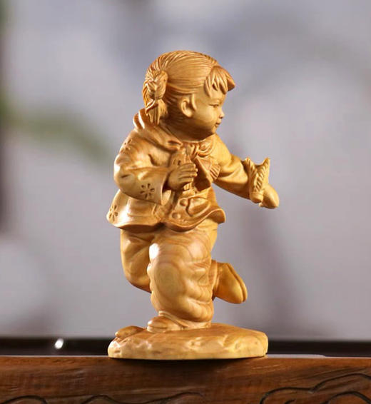 童年童趣°黄杨木小摆件系列 商品图3