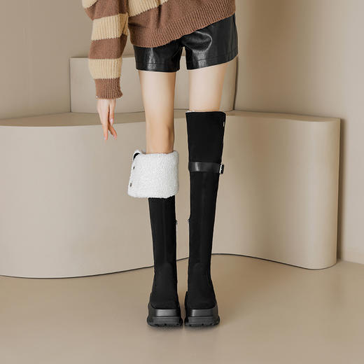 时尚个性，厚底加绒过膝靴MLD-AC686 商品图2