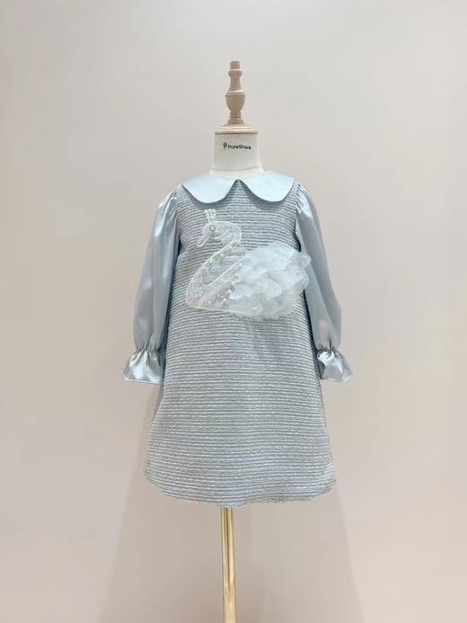 天鹅长袖连衣裙 商品图3