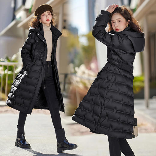 气质修身，冬日暖炉定制面料白鸭绒羽绒服HR-BX2399 商品图4