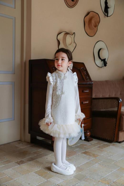 花朵盘扣亮片背心裙 商品图0