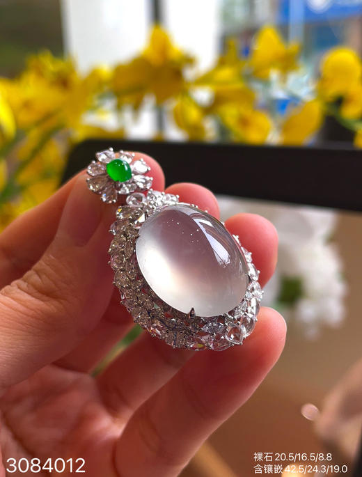 玻璃种蛋面吊坠【3084012】具体价格微信咨询 商品图5