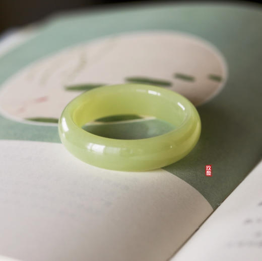 和田玉（黄玉）玉环挂件36.5/11.5/6mm/21.36g 商品图0