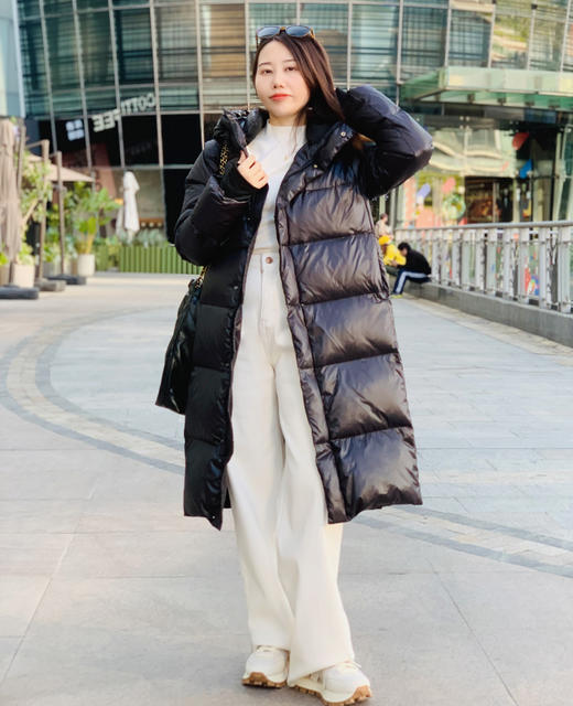 【百图lulu定制】【短款预售10天发】【黑金鹅绒服】90%白鹅绒  内里黑科技聚热  三防面料 七格长短款羽绒服 商品图11