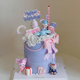 星黛露💜玲娜贝儿💜达菲熊（奶油霜抹面）