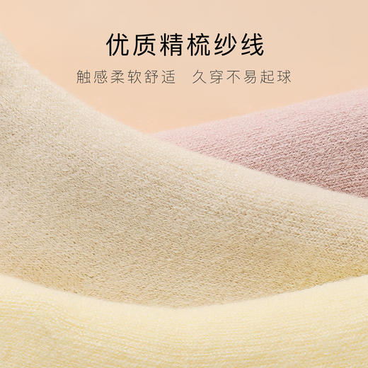 加厚纯色女袜加绒抗寒中筒袜简约百搭袜子女加厚纯色女袜4双套 商品图3