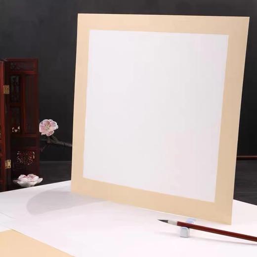 国画宣纸卡纸33×33cm10张/包 半生熟书法作品纸水墨画毛笔美术正方形内白外仿古工笔画画裱框加厚画纸 商品图7