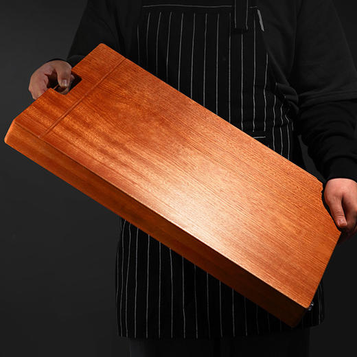 非洲进口整木乌檀木砧板 加厚 不易开裂 生熟分开 两面可用 可挂可立 收纳方便 商品图5