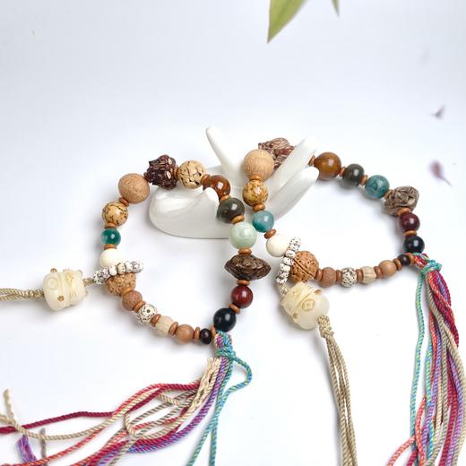 十八子单圈-招财猫流苏手串 商品图0