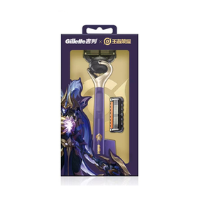 吉列锋隐王者款5致顺剃须刀1刀架2刀头1底座