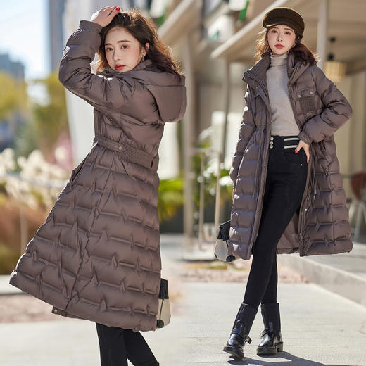 气质修身，冬日暖炉定制面料白鸭绒羽绒服HR-BX2399 商品图3