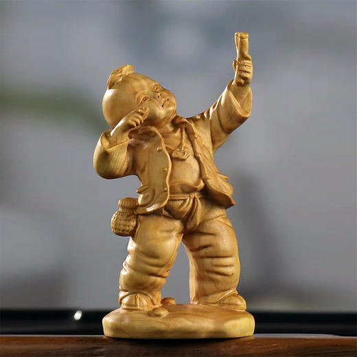 童年童趣°黄杨木小摆件系列 商品图2