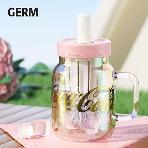 【秒杀】GERM可口可乐联名款花茶杯790ml（粉/白可选） 商品图3