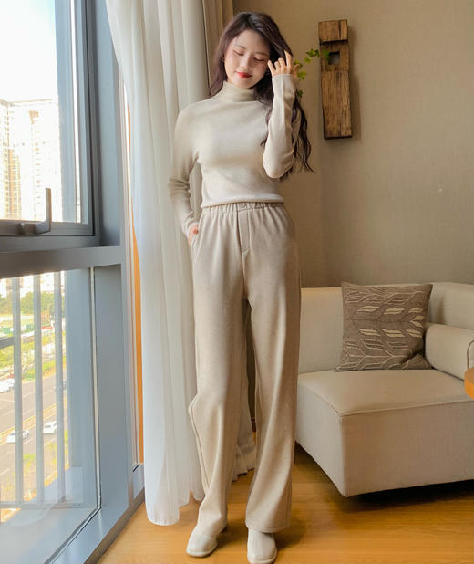 【百图lulu定制】【暖意羊绒衫】一线成衣 羊绒混纺 中领 高领 软糯 细腻 保暖 打底毛衣 商品图10