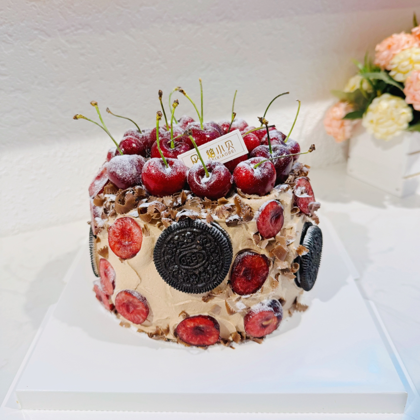 堆堆大樱桃—大樱桃新产季水果生日蛋糕