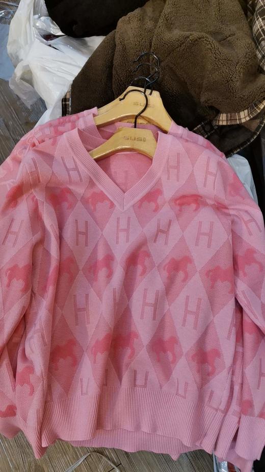 女V领羊毛长袖8579 商品图0