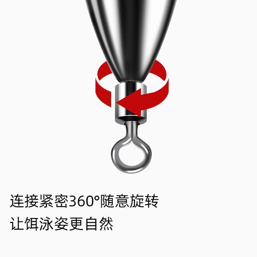 路亚钨钢自由钓组铅坠水滴形长条型高品质比重软虫饵吊坠圆柱配重 商品图3