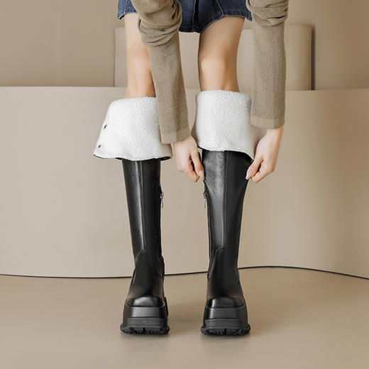 时尚个性，厚底加绒过膝靴MLD-AC686 商品图8