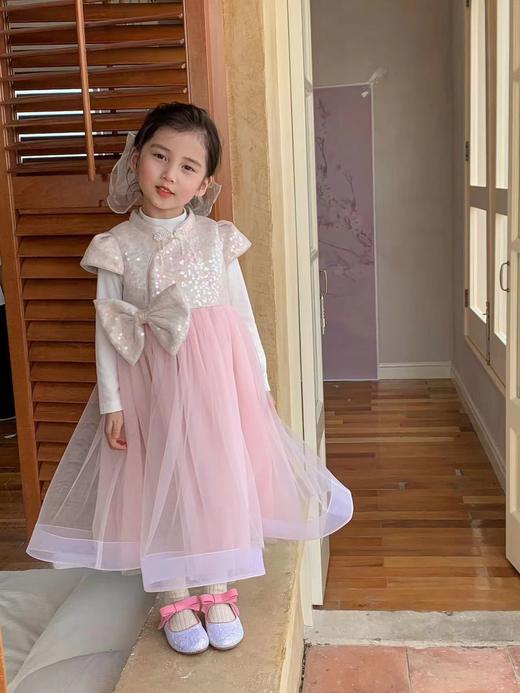 蝴蝶结亮片纱裙 商品图0