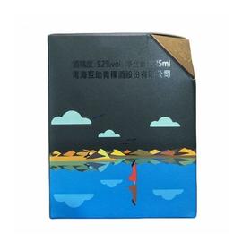 天佑德 52度 清香型 小黑大美青海版白酒 125ml/瓶