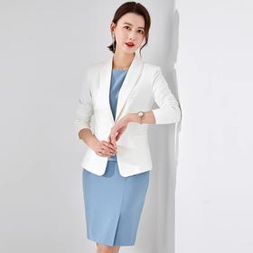 IWY/西装套装裙两件套女夏新款小个子气质连衣裙置业顾问OL工作服 C0621+Q0864