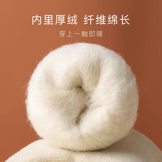 加厚纯色女袜加绒抗寒中筒袜简约百搭袜子女加厚纯色女袜4双套 商品图2