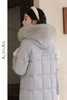 鹿向南《海德庄园》灰蓝色羽绒服女2023秋冬款高级感气质时尚外套 商品缩略图5