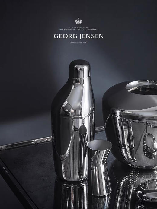 Georg Jensen乔治杰生不锈钢调酒器套装手摇雪克杯鸡尾酒调酒工具 商品图1