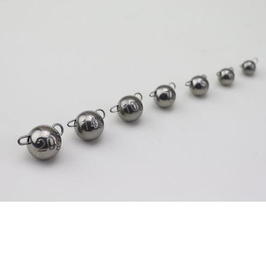 路亚快挂钨钢铅大耳猕猴2克3克5克7克10克曲柄钩配重铅摇头铅坠 商品图6