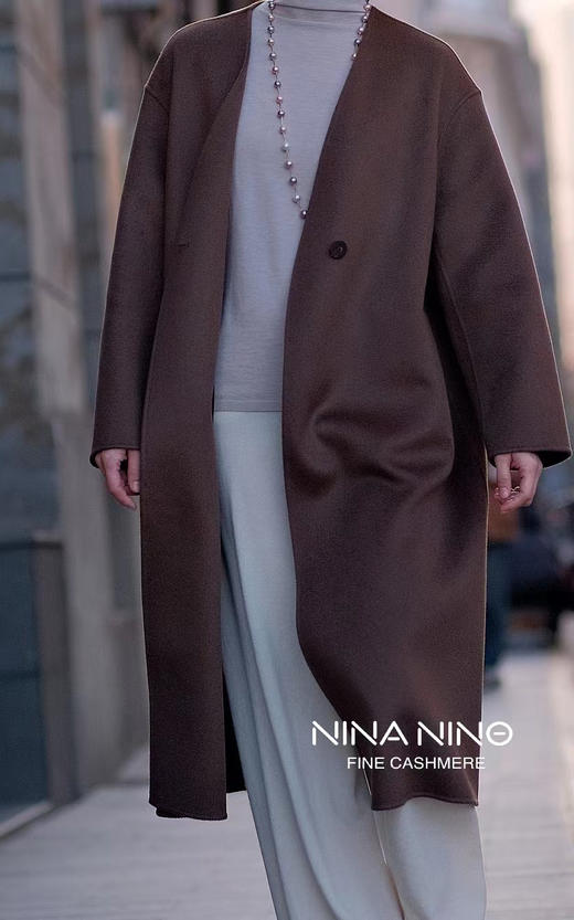 V领长大衣 商品图2