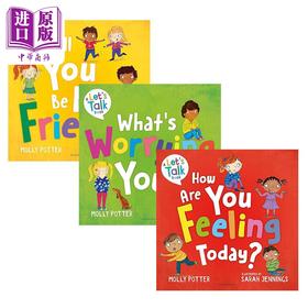 【中商原版】A Lets Talk 多样的生活英文情绪管理绘本3册 Will You Be My Friend Are You Feeling Today Whats Worrying You