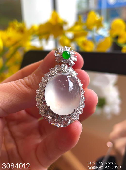 玻璃种蛋面吊坠【3084012】具体价格微信咨询 商品图8