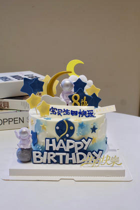 宇航员蛋糕（翻糖款）