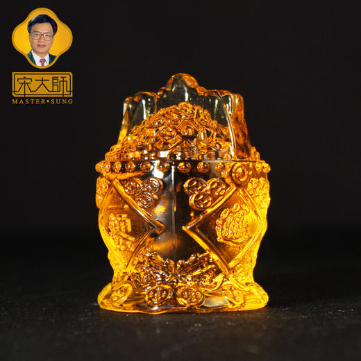 宋韶光大师新款 一桶金 钱罐 黄水晶摆件商务礼品 商品图1