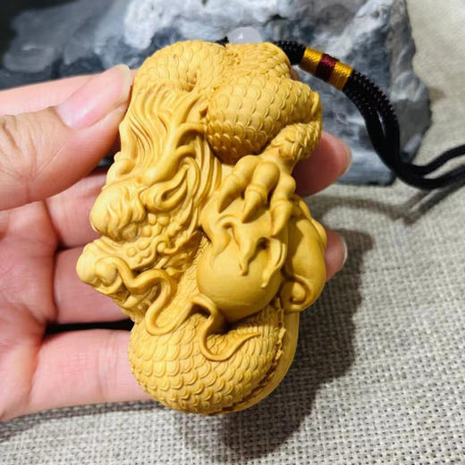 祥龙°黄杨木挂件/手把件 商品图0