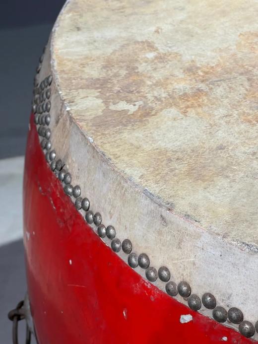 髹红漆牛皮面大鼓，顺丰包邮 商品图12