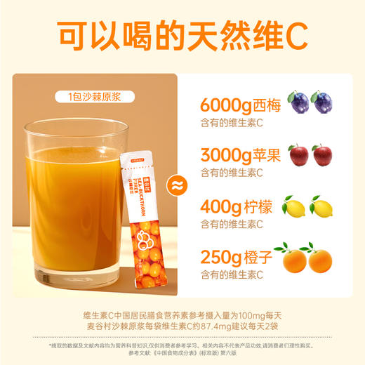 麦谷村 沙棘原浆  200克/盒（10小条） 商品图1