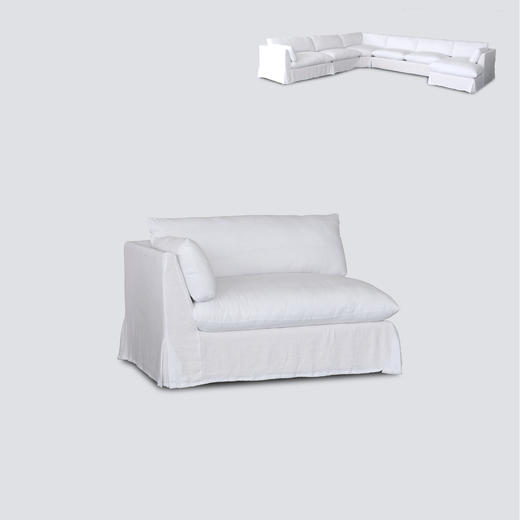 NS家居 ns furniture活套软包布艺组合沙发NSSF 5277-组合  vivi-white 商品图4